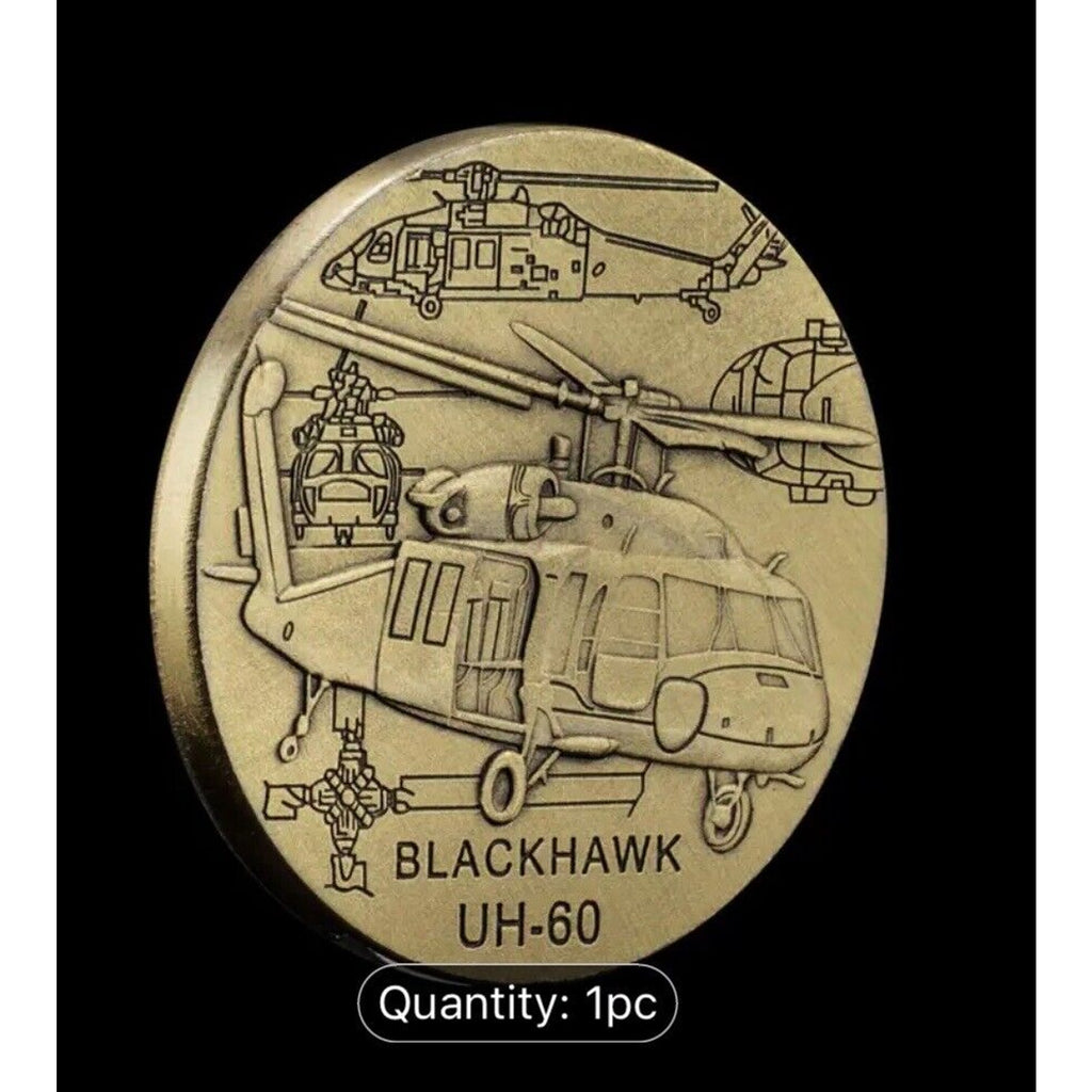Sikorski Black Hawk UH-60 Helicopter Challenge Coin US Army Air Assault