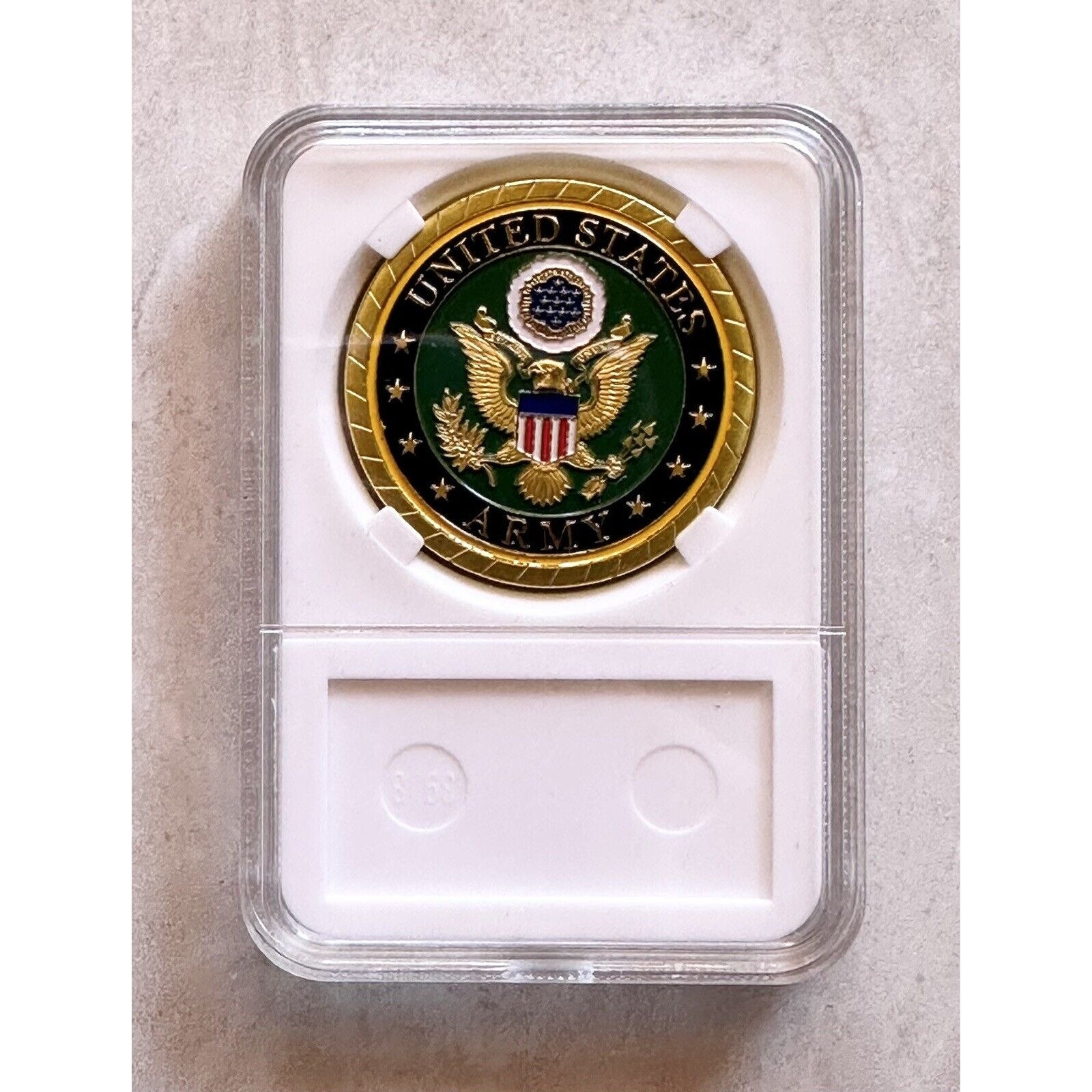 ARMY QUARTERMASTER CORPS MILITARY SEAL 1.5" CHALLENGE COIN with Case