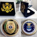 MP- MILITARY POLICE CHALLENGE COIN United States AIR FORCE USAF w/ velvet box