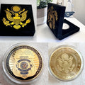 U S Department of Veterans Affairs Police Officer Challenge Coin w/ velvet case