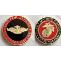 U.S. United States Marine Corps Fleet Marine Force FMF Corpsman Gold Plated Coin