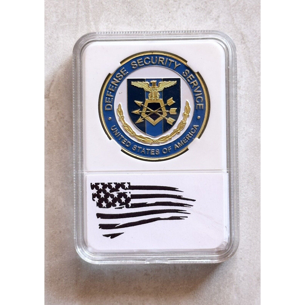 US Defense Security Service Challenge Coin Come With Case