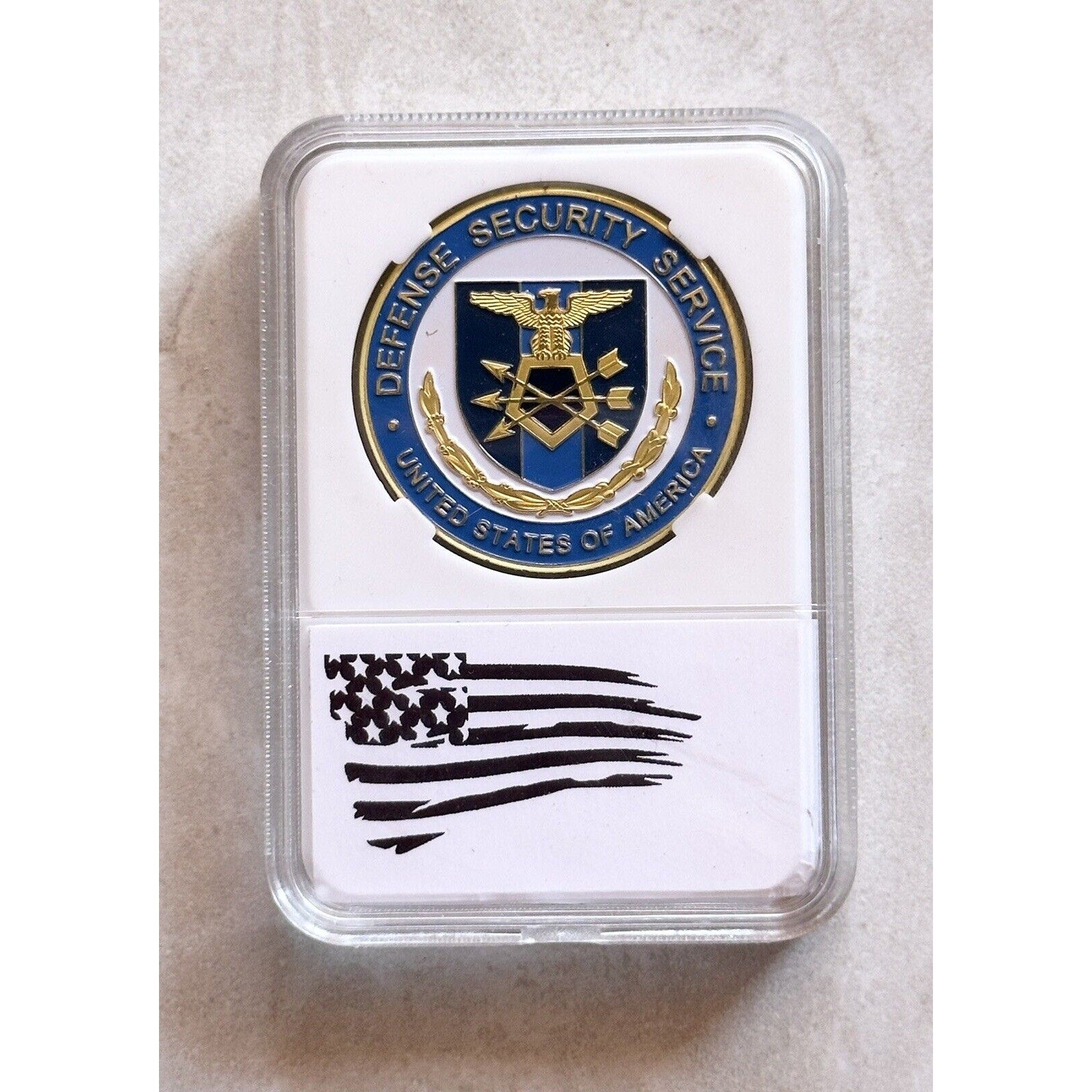 US Defense Security Service Challenge Coin Come With Case