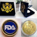 FOOD AND DRUG ADMINISTRATION (FDA) Challenge Coin With Special Velvet Case