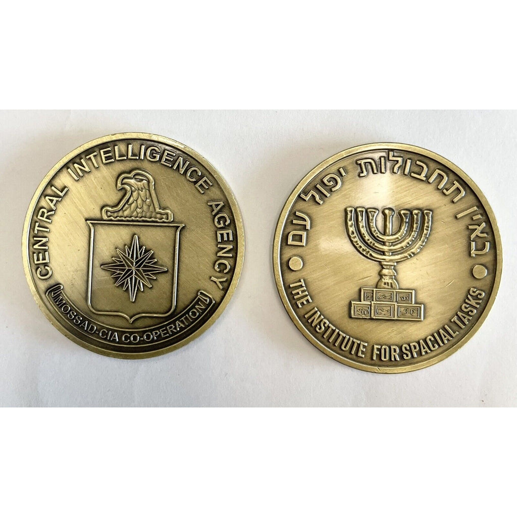 ISRAELI INTELLIGENCE MOSSAD With CIA Secret Joint Operation Challenge Coin