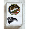 US NAVY - USS CORAL SEA CV-43 Challenge Coin With Case
