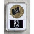 POW / MIA NOT FORGOTTEN Challenge Coin With Case