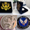 U S ARMY AIR FORCES P-51 MUSTANG Challenge Coin with special velvet case