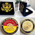 US MARINE CORPS - 11th MARINE REGIMENT Challenge Coin with velvet case