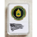 CHALLENGE COIN UNITED STATES ARMY E-7 SFC SERGEANT FIRST CLASS, With Nice Case