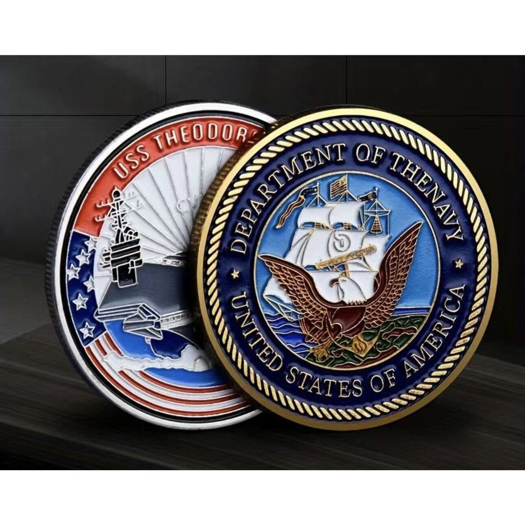 US NAVY - USS THEODORE ROOSEVELT - CVN-71 Challenge Coin