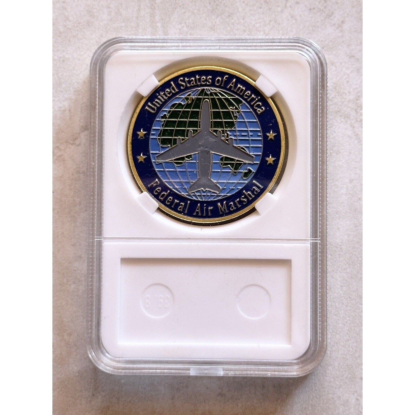 U S Federal Air Marshal Challenge Coin With Case