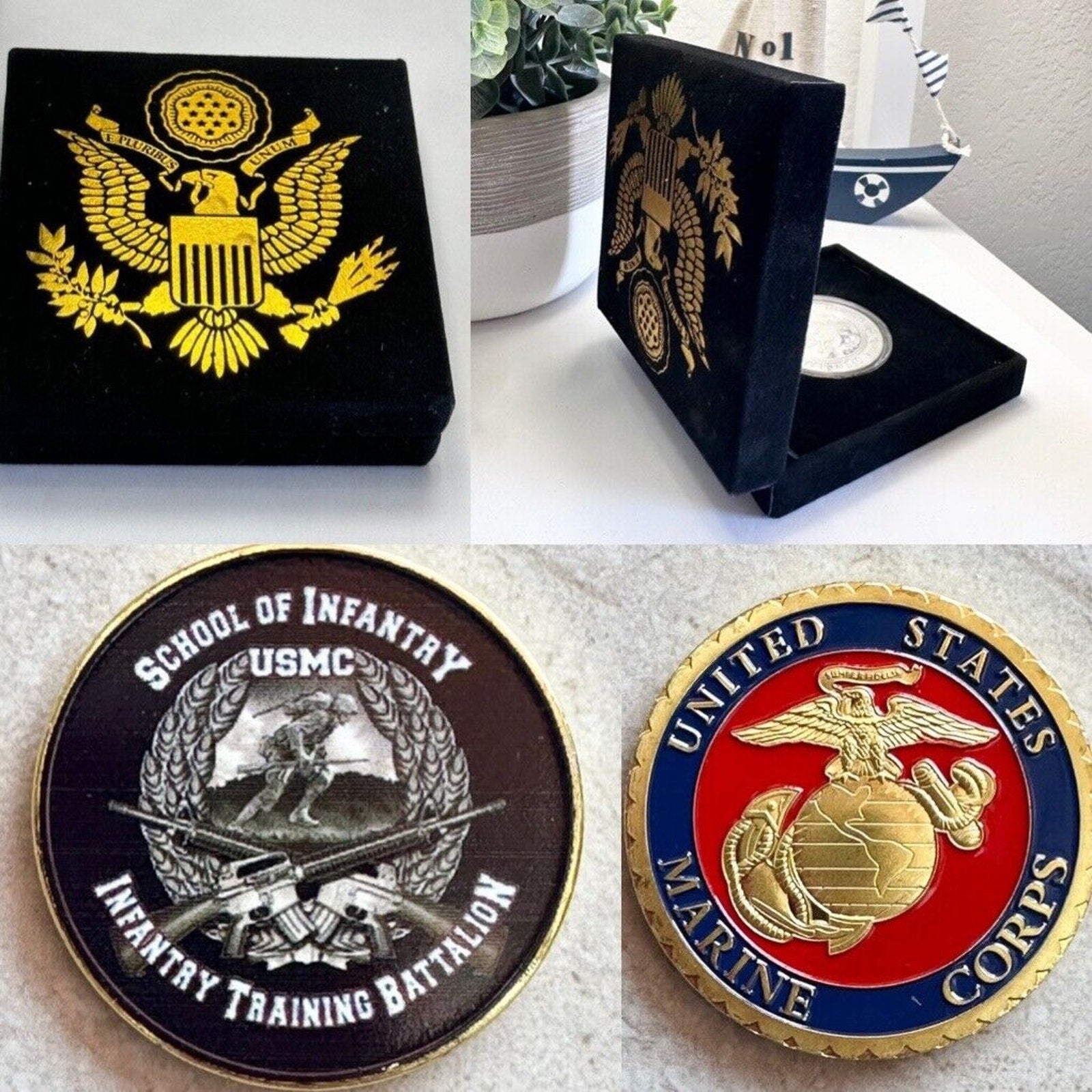 Marine Corps School of Infantry USMC Infantry Training Battalion Challenge Coin