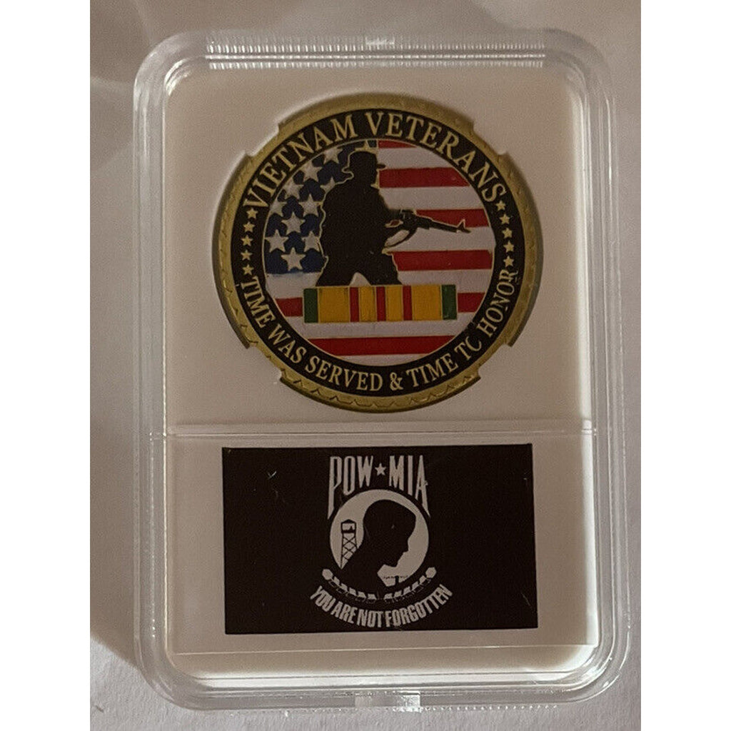 Vietnam Veteran Challenge Coin 1959 - 1975 POW MIA You are not forgotten