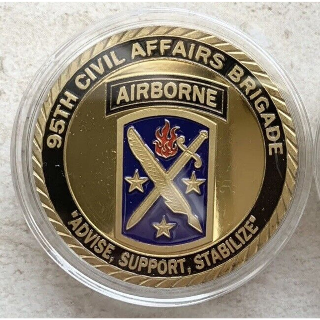 US ARMY 95th Civil Affairs Brigade Challenge Coin with velvet case
