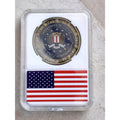 Federal Bureau of Investigation ( FBI ) Challenge Coin (Copper) with case