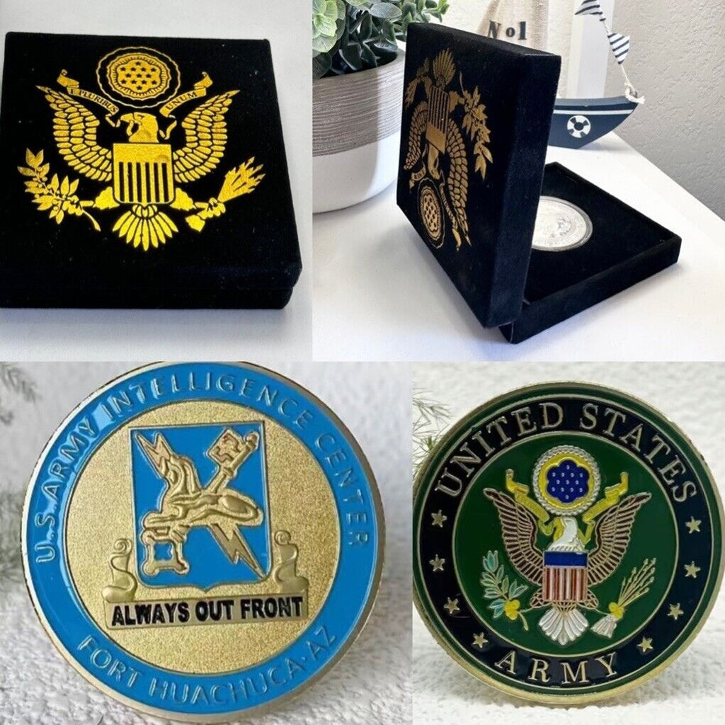 U.S. ARMY INTELLIGENCE CENTER "FORT HUACHUCA Arizona" IMSO Challenge Coin US