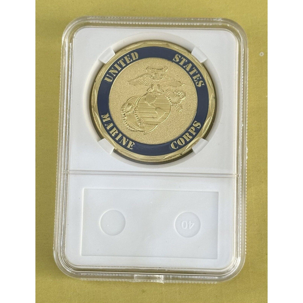US Marine Corps - 2nd MARINE DIVISION Challenge Coin With Case