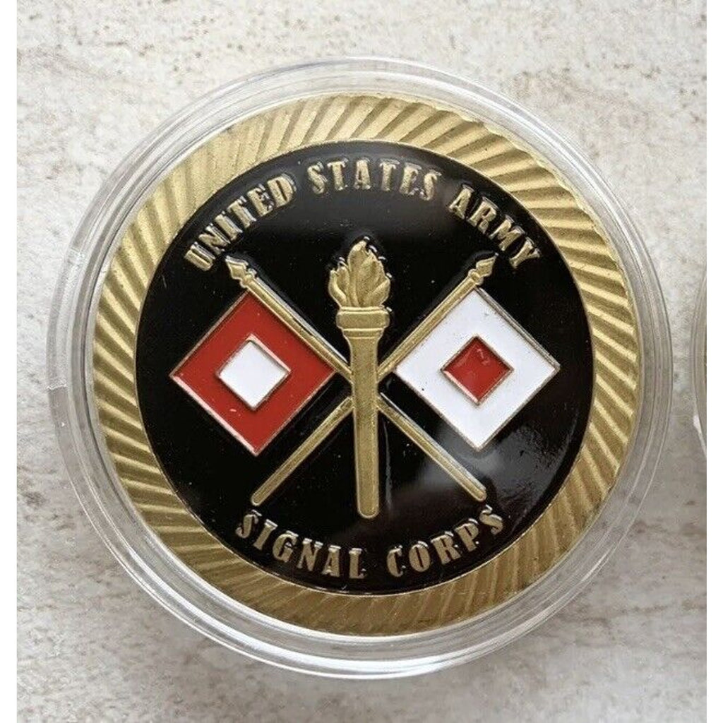 US ARMY SIGNAL CORPS FT Gordon GA Challenge Coin USA Come With Velvet Case new