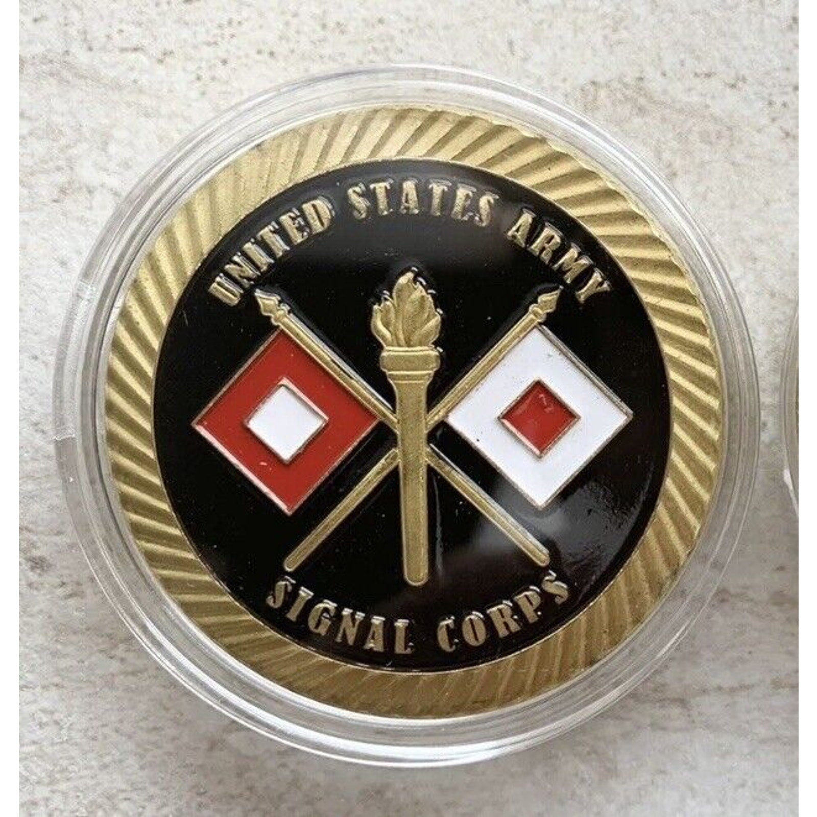 US ARMY SIGNAL CORPS FT Gordon GA Challenge Coin USA Come With Velvet Case new