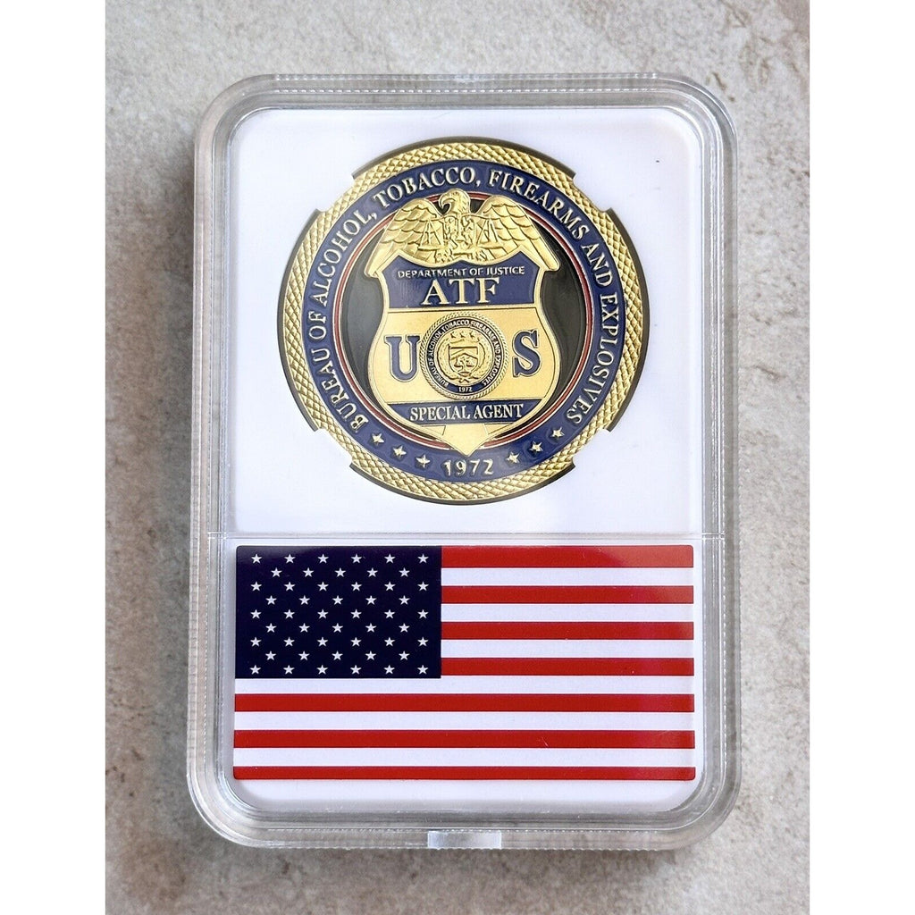 US DEPT OF ALCOHOL TOBACCO FIREARMS (ATF) Special Agent Challenge Coin Police