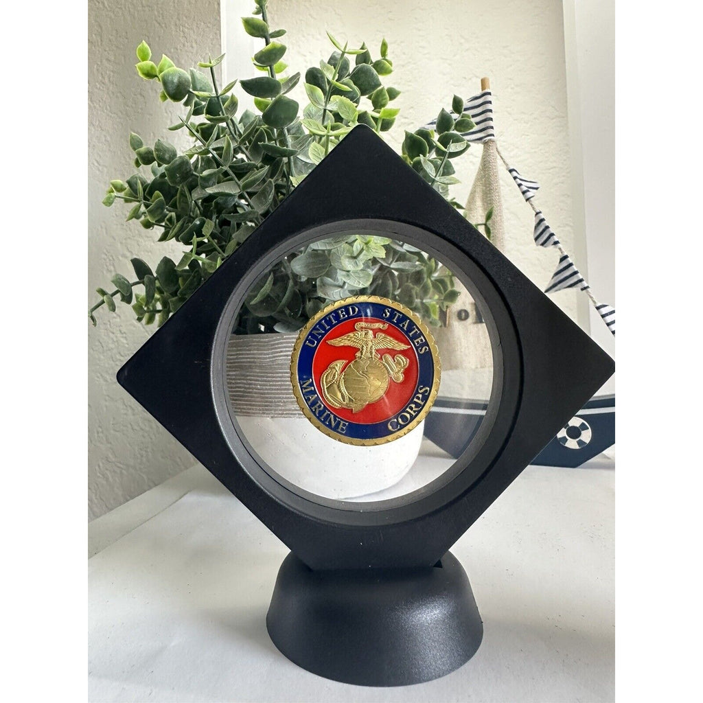 Us Marine Corps SPECIAL OPERATIONS COMMAND Challenge Coin With 3D Display Case