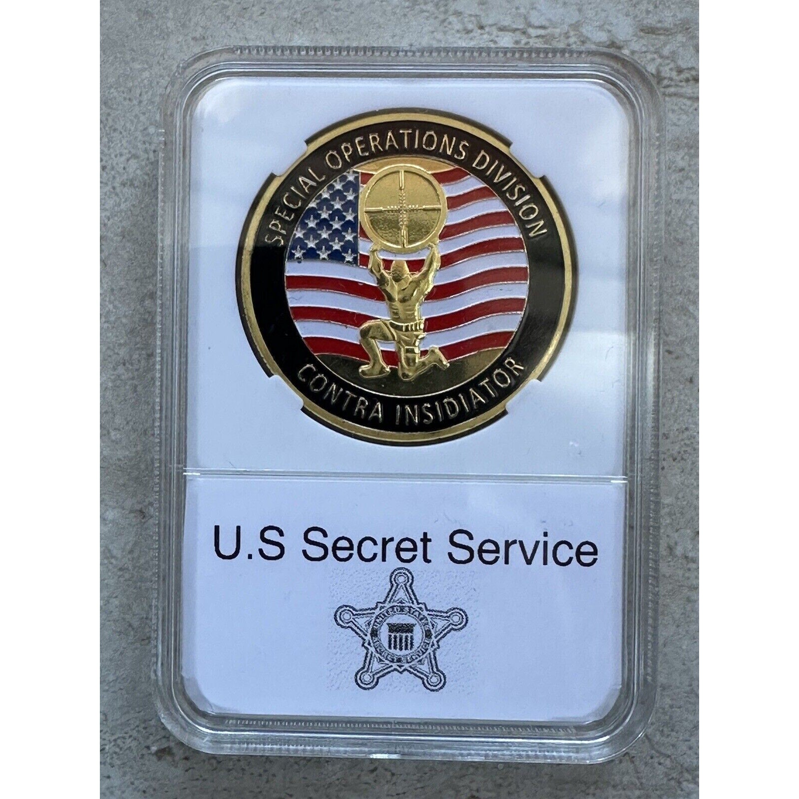 United States Secret Service Counter Sniper Team Challenge Coin W Case Fast Ship