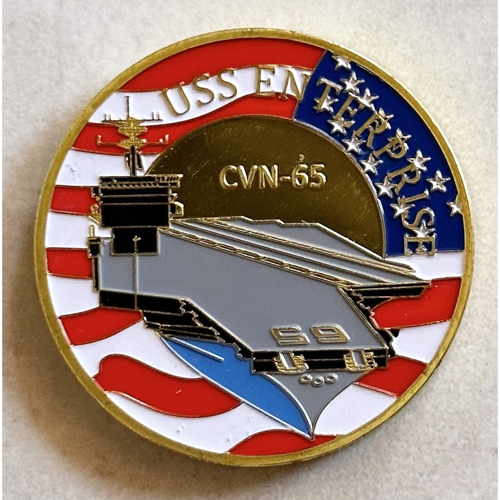 US NAVY - USS ENTERPRISE CVN-65 Challenge Coin