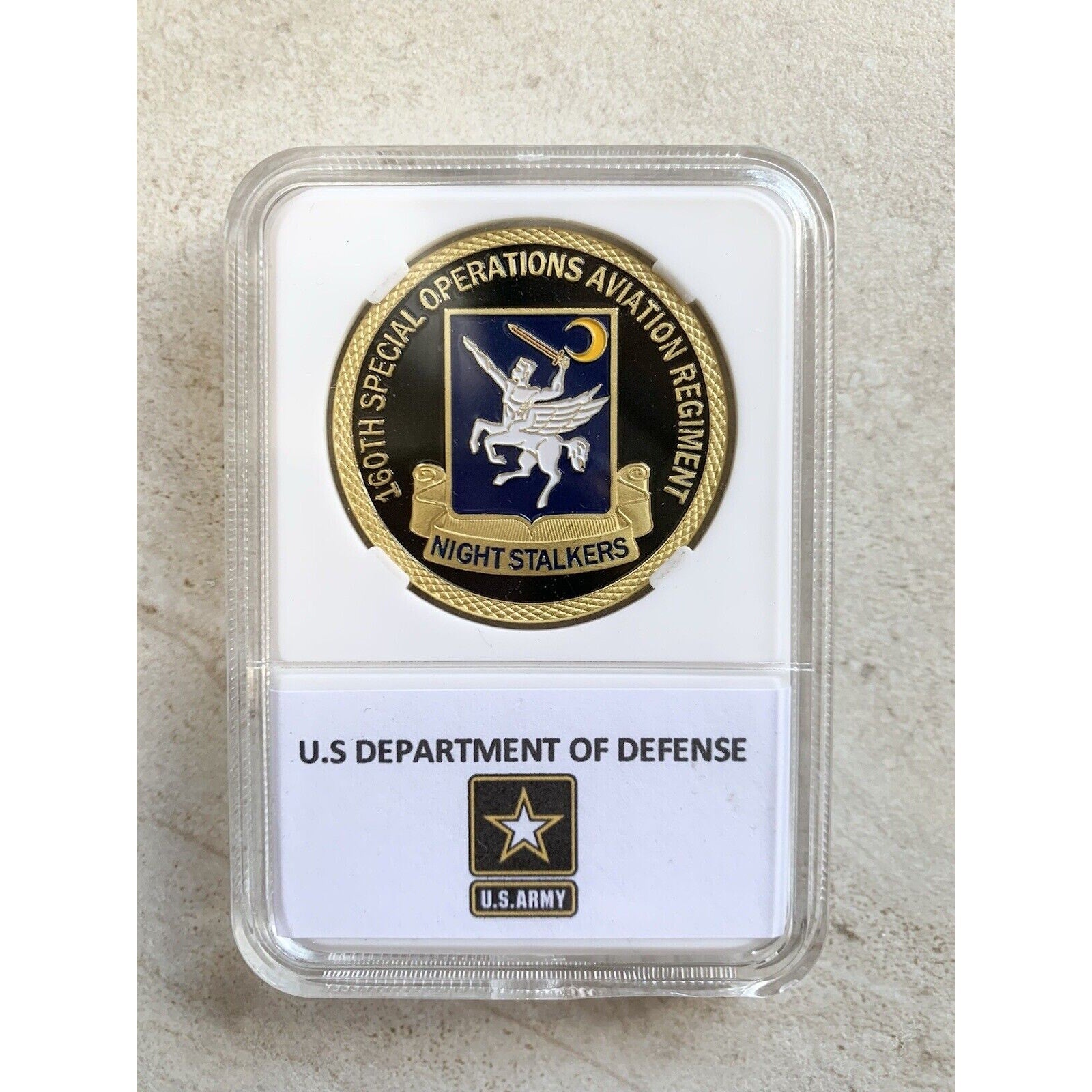 US ARMY 160th SPECIAL OPS AVIATION REGIMENT "NIGHT STALKERS" Challenge Coin