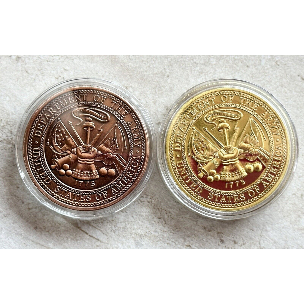 2 PCS US ARMY MILITARY POLICE Challenge Coin