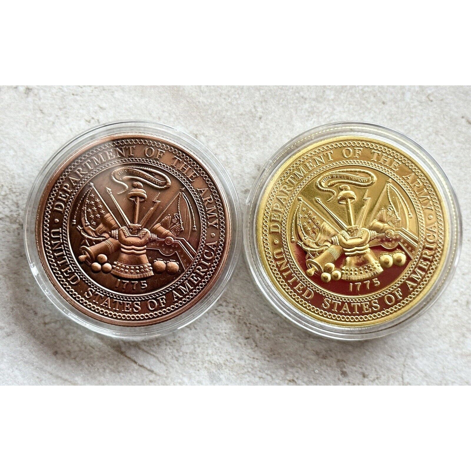 2 PCS US ARMY MILITARY POLICE Challenge Coin