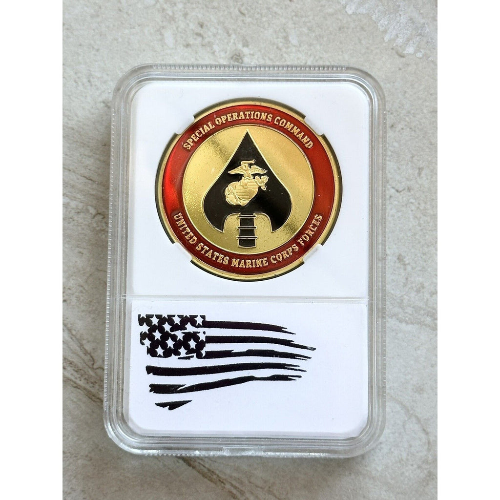 MARSOC - Marine Corps Special Operations Command Coin With Nice Case