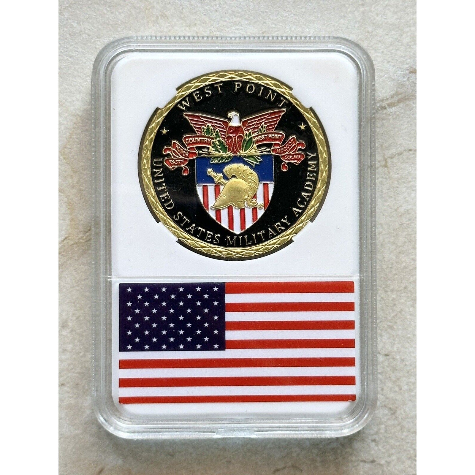 UNITED STATES ARMY MILITARY ACADEMY WEST POINT USMA CHALLENGE COIN