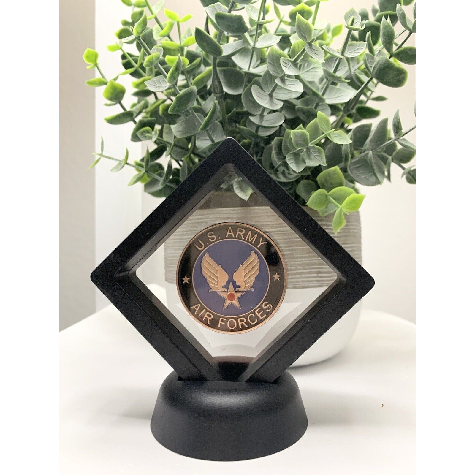 U S Army Air Forces B-29 Superfortress Challenge Coin With 3d Display Case