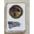 Military Challenge Coin Veteran Coin - Stand for The Flag, Kneel for The Fallen