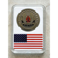 Bronze Plated U.S. Army Special Operations Command Challenge Coin With Case.