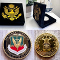 U S AIR FORCE AIR COMBAT COMMAND Challenge Coin with special velvet case