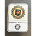 Us Marine Corps - 23rd MARINE REGIMENT Challenge Coin With Case