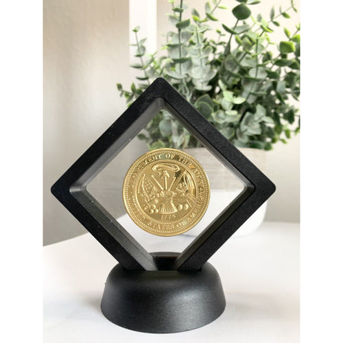 Air Defense Artillery U.S. Army Challenge Coin With 3D Display Case
