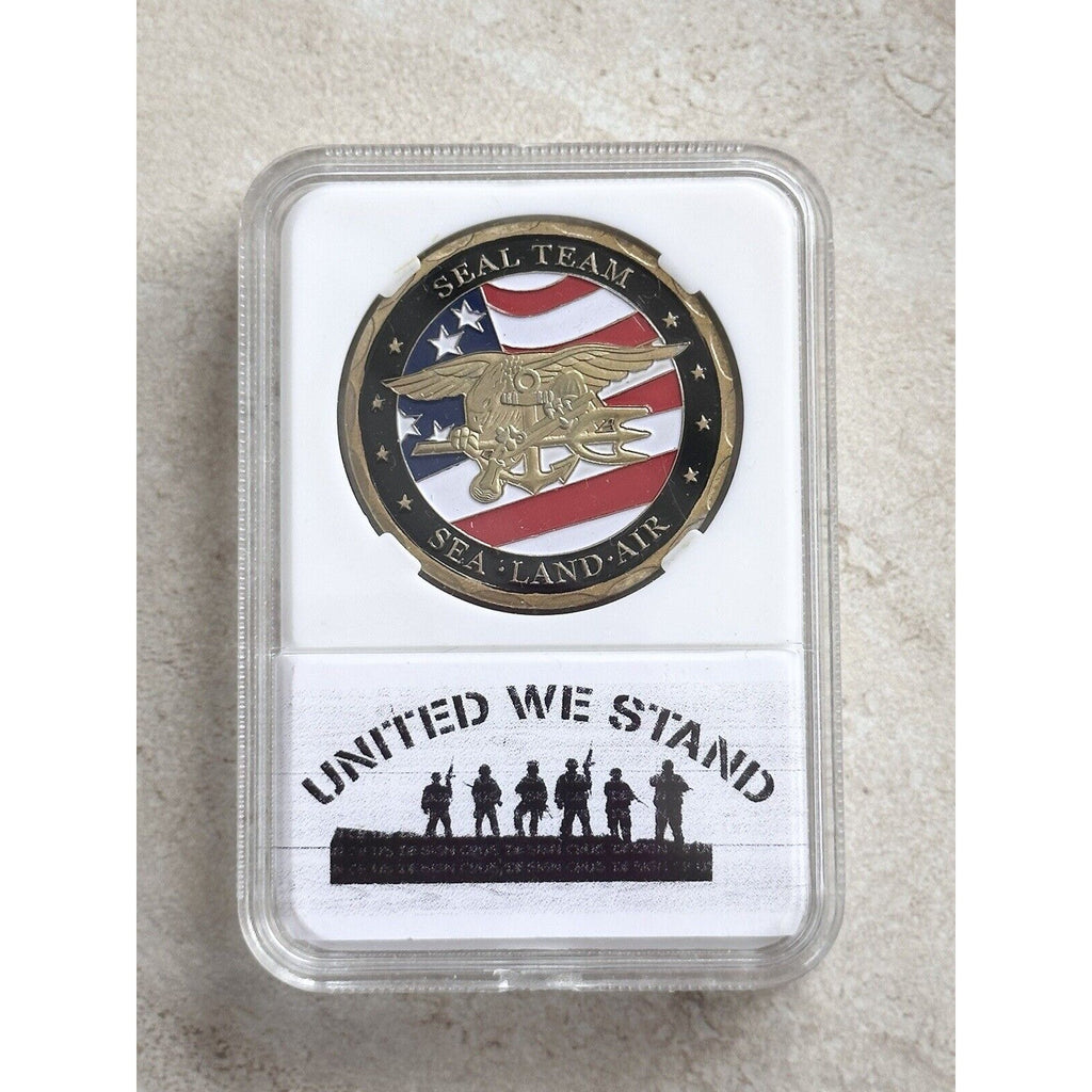 United State Navy Sea Land Air Military Commemorative Coin Seal Team Challenge