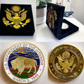 Department of Interior Challenge Coin Come With Velvet Case