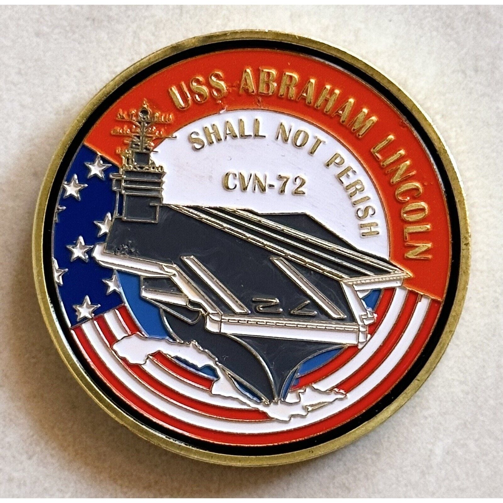 US NAVY USS ABRAHAM LINCOLN CVN-72 Challenge Coin