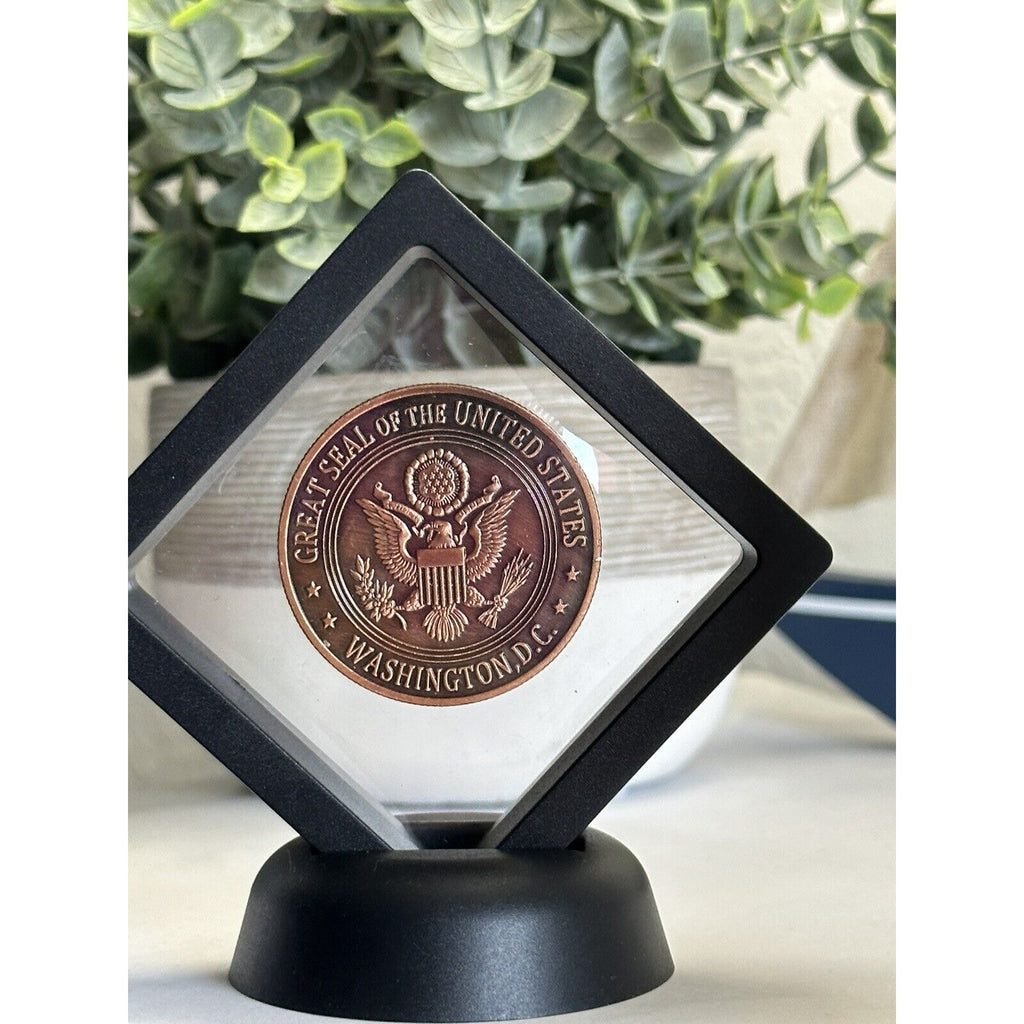 US Department Of Home land Security Challenge Coin With 3D Display Case