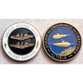 SILENT SERVICE CHALLANGE COIN SUBMARINE BASE USN PIN UP US NAVY SUB VETERAN WOW