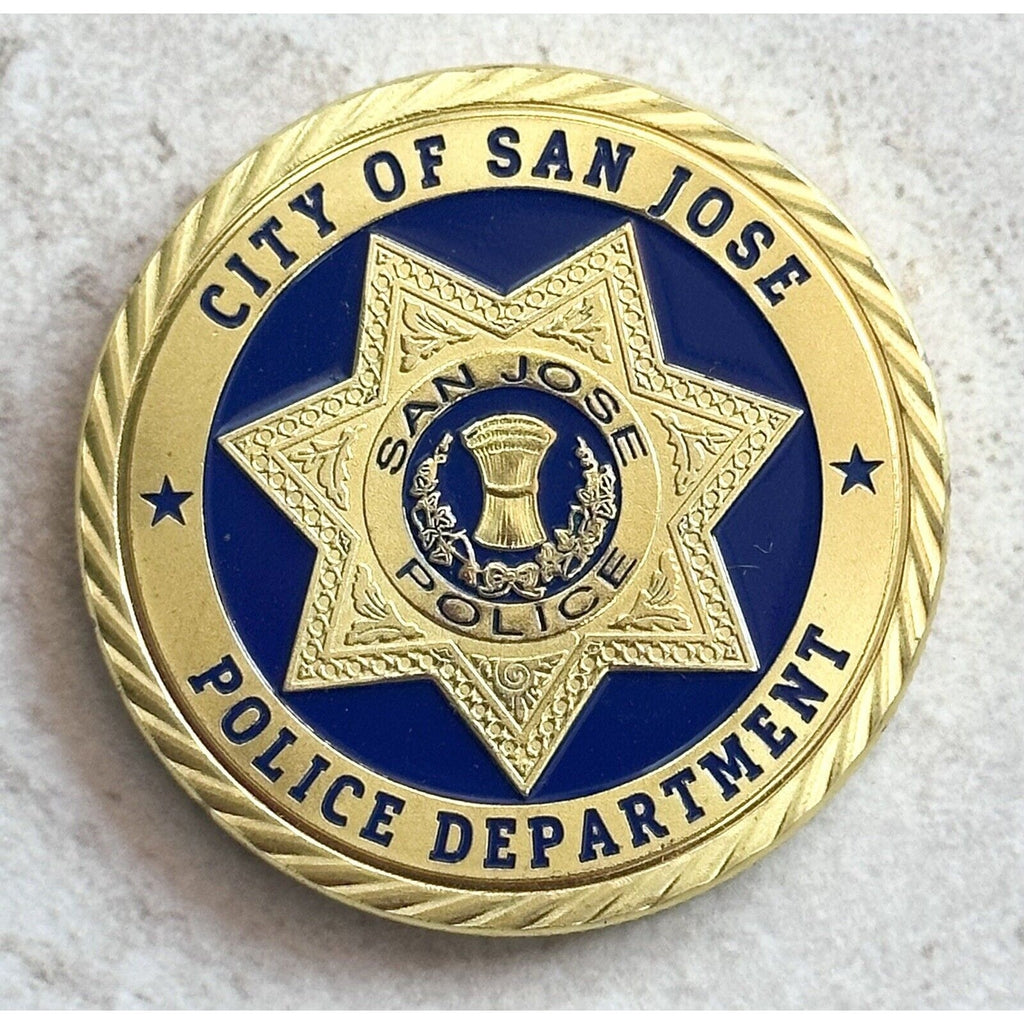City Of SAN JOSE POLICE DEPARTMENT Challenge Coin With Velvet Case