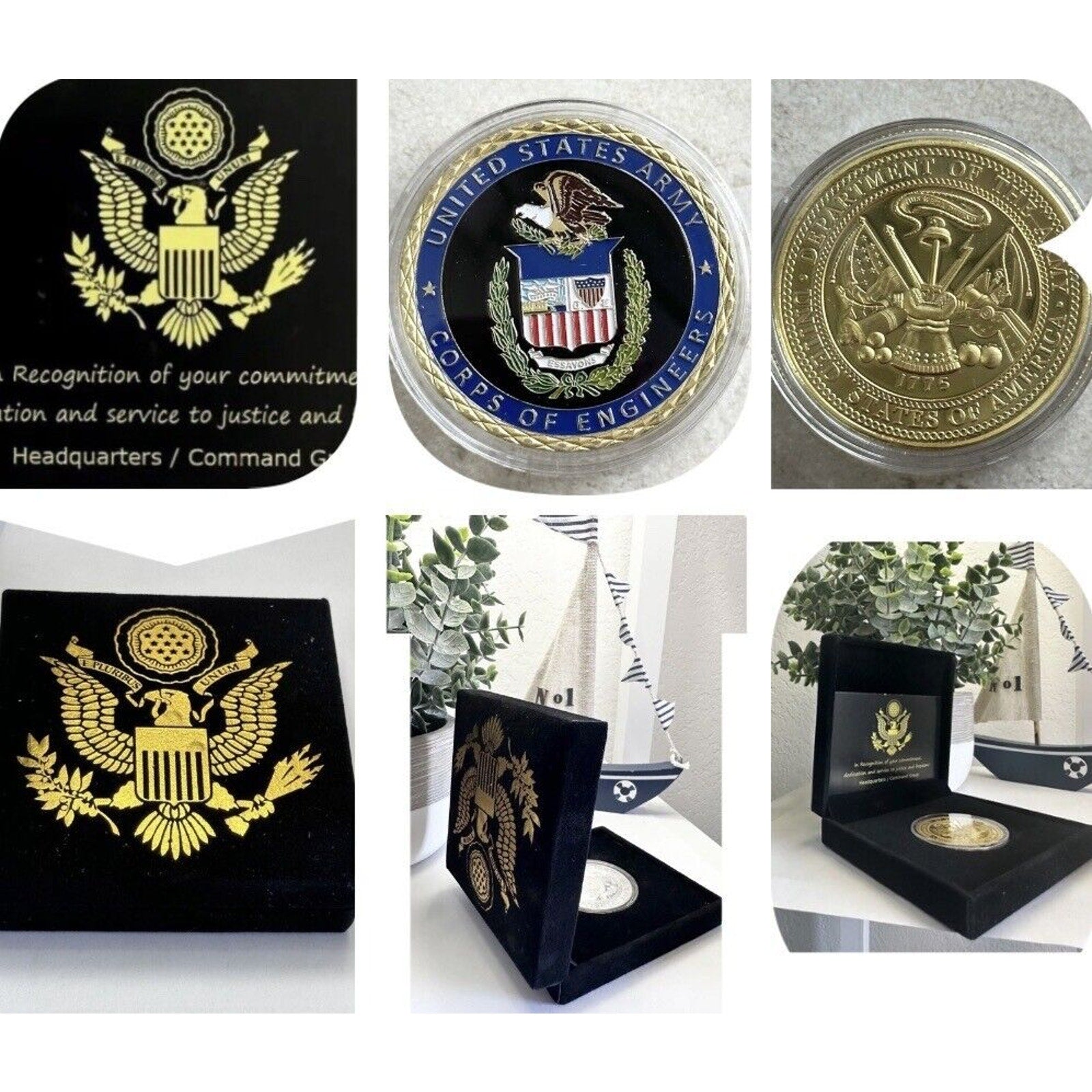 US ARMY Corps of Engineers Challenge Coin USA AMY