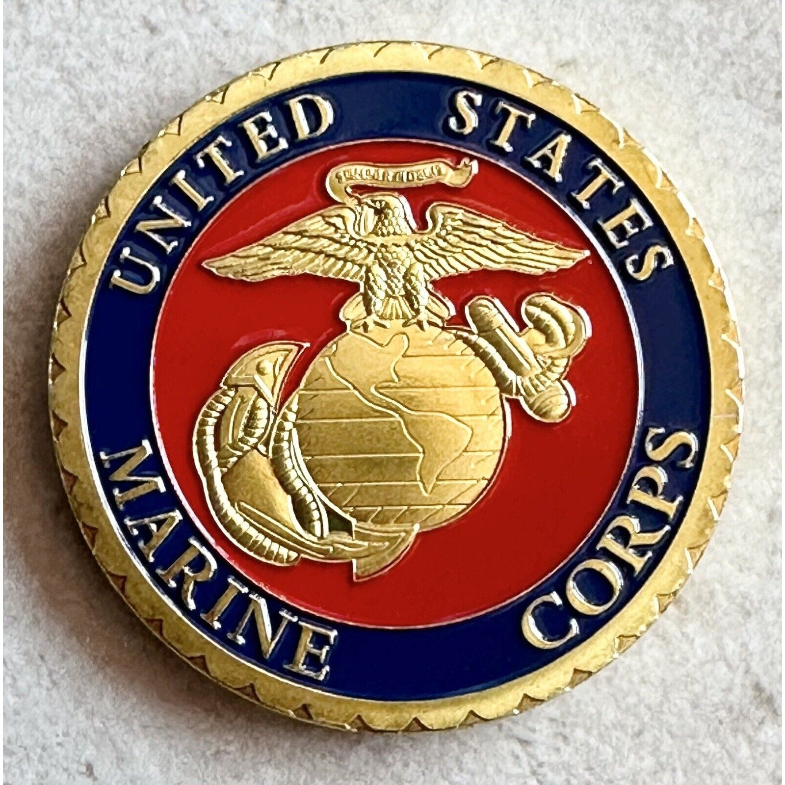 U S MARINES IWO JIMA Challenge Coin