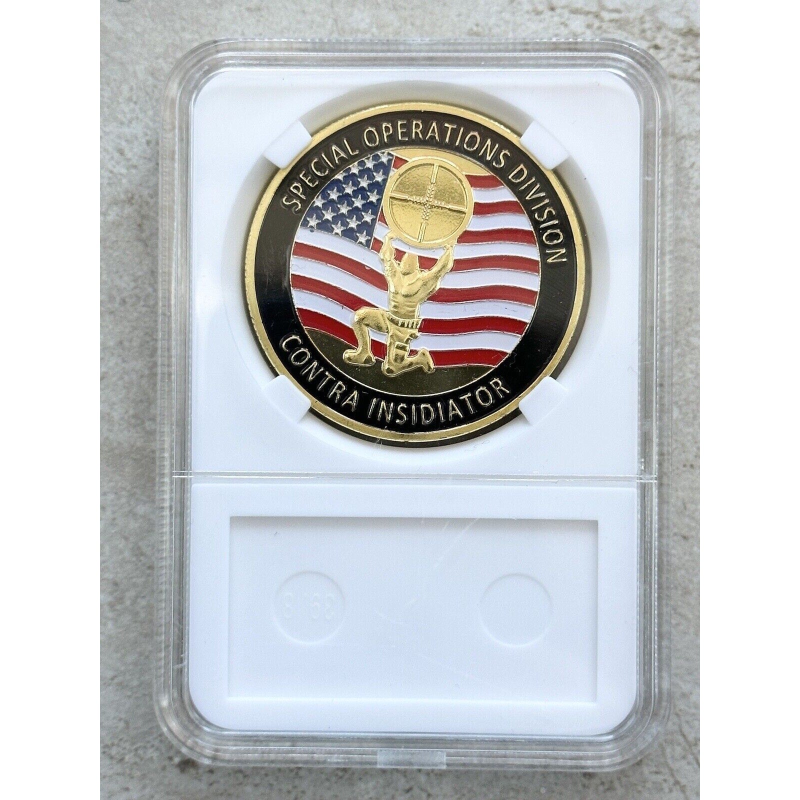 United States Secret Service Counter Sniper Team Challenge Coin 40mm With Case
