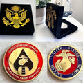 US MARINE CORPS SPECIAL OPERATIONS COMMAND Challenge Coin with velvet case