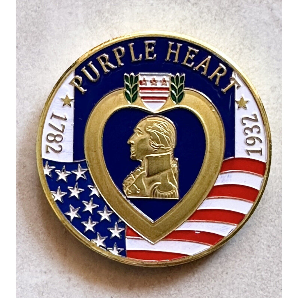 PURPLE HEART RECIPIENT Challenge Coin With Special Velvet Case